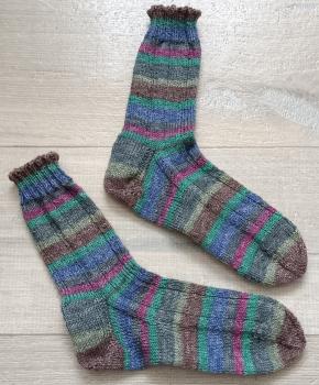 Unikat! Handgestrickte Socken Größe 36/37