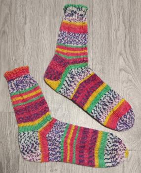 Unikat! Handgestrickte Socken Größe 38/39