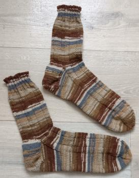 Unikat! Handgestrickte Socken Größe 42/43