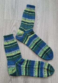 Unikat! Handgestrickte Socken Größe 48/49