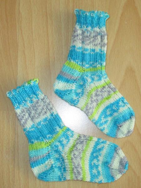 Unikat! Handgestrickte Socken Größe 20/21