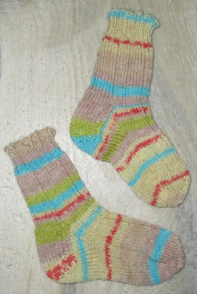 Unikat! Handgestrickte Socken Größe 20/21