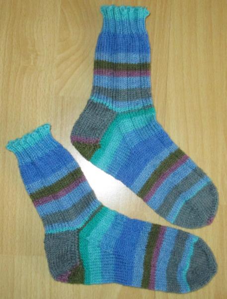Unikat! Handgestrickte Socken Größe 30/31