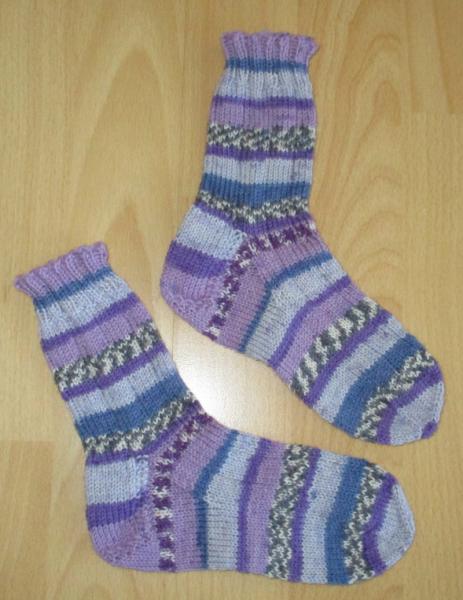 Unikat! Handgestrickte Socken Größe 30/31