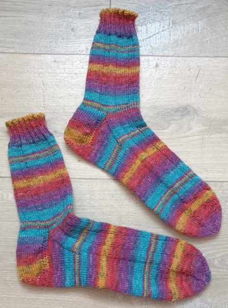 Unikat! Handgestrickte Socken Größe 40/41