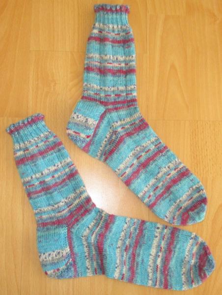 Unikat! Handgestrickte Socken Größe 42/43