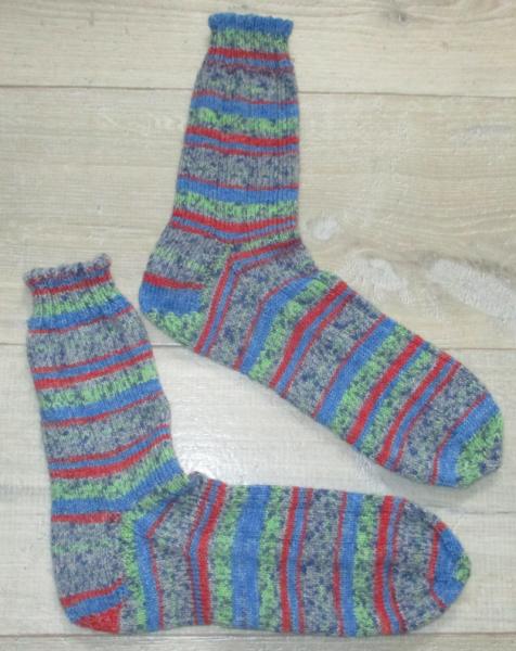 Unikat! Handgestrickte Socken Größe 44/45