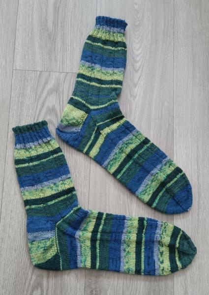 Unikat! Handgestrickte Socken Größe 48/49